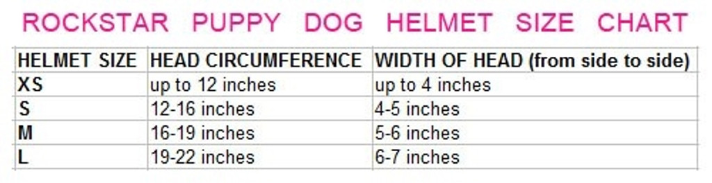 Paw Size Chart For Dogs