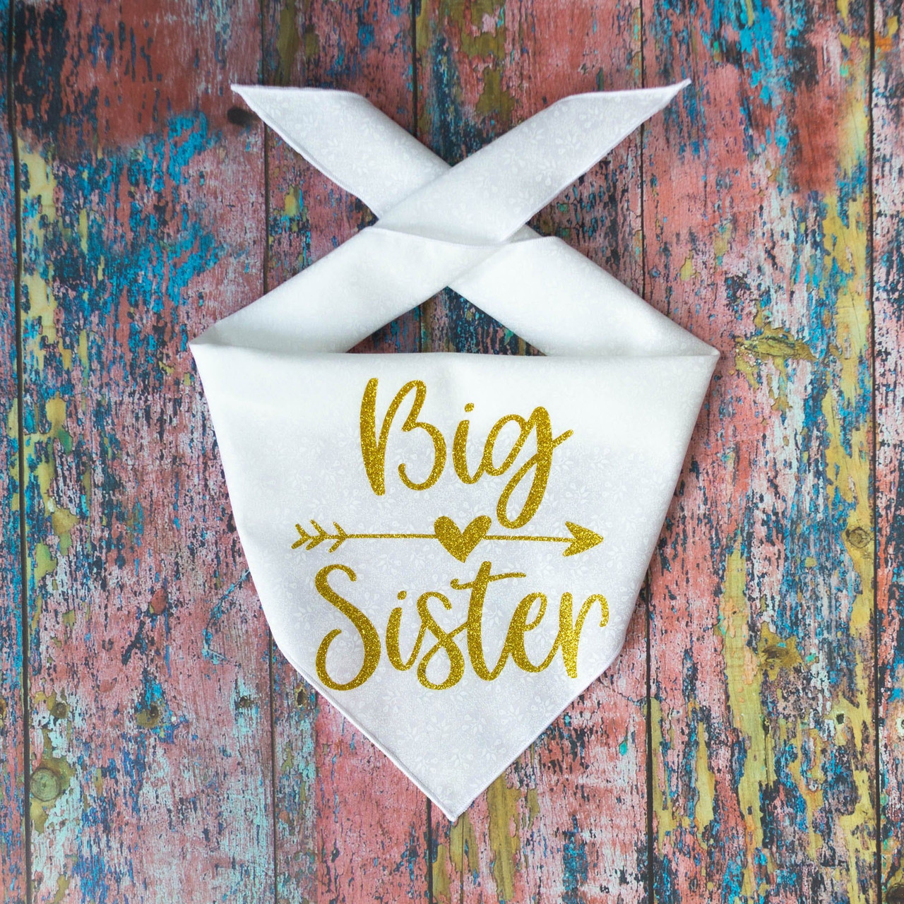Dog Bandana Big Sister Rockstar Puppy Boutique