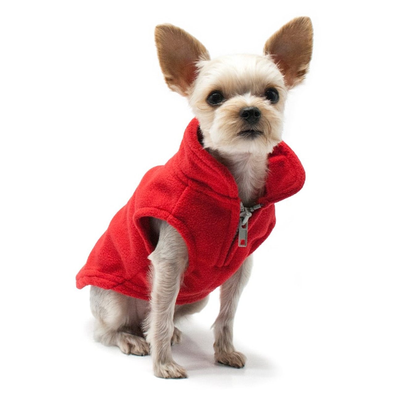 Pilus Dog Hoodie with Earholes - Red - 5 - 110 lbs | PupRWear Dog Boutique