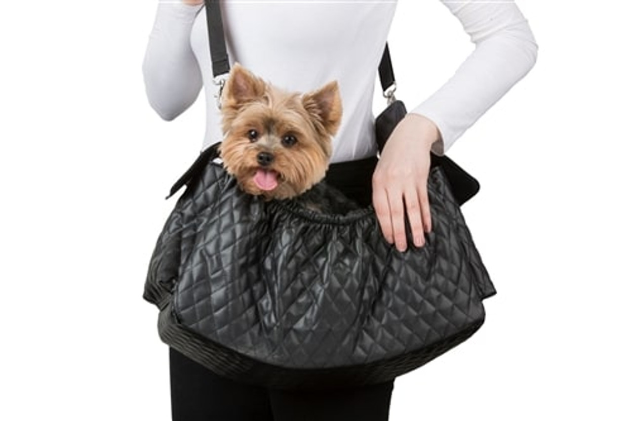 Payton Pet Carrier - Black Quilted