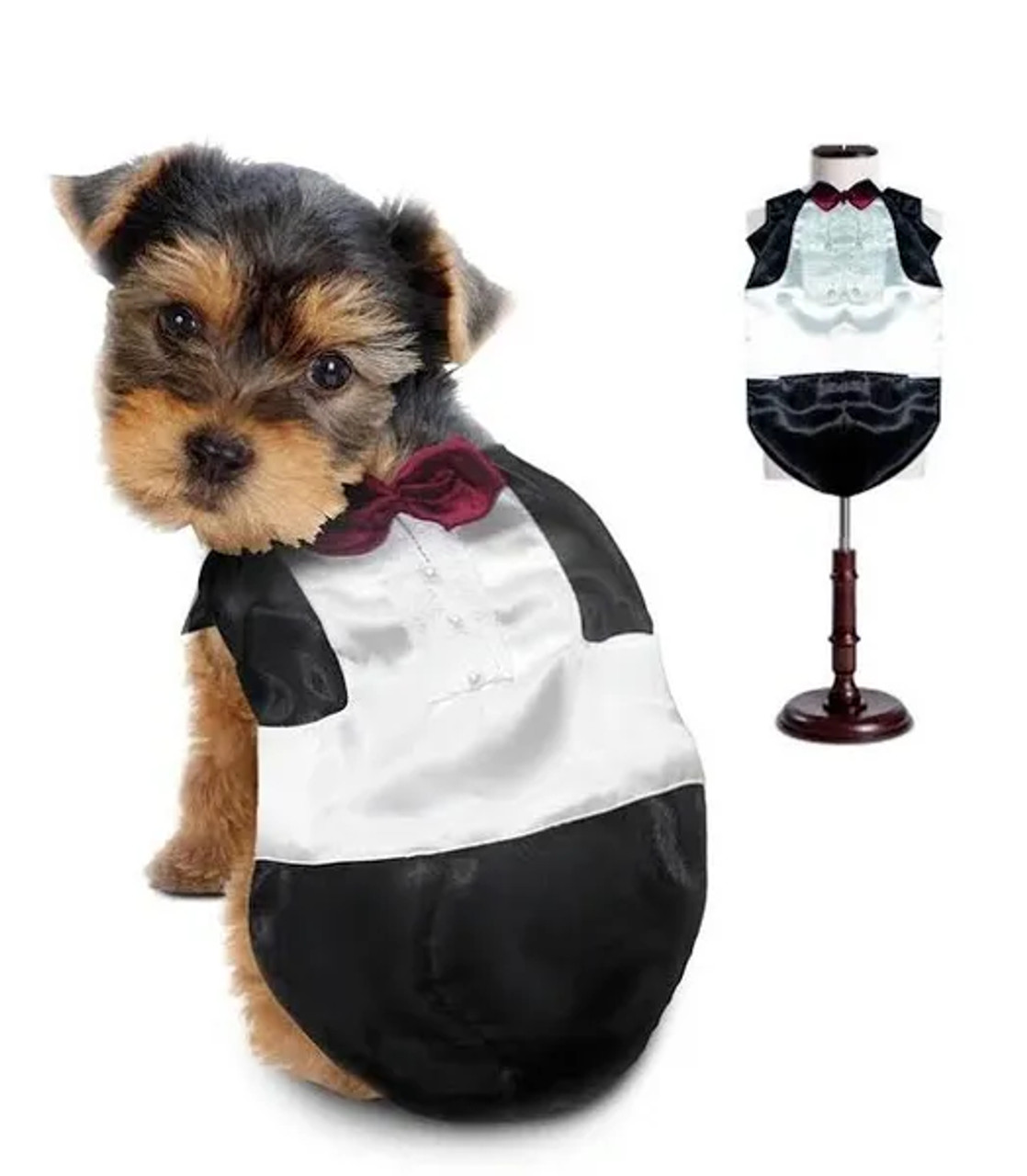 NOLITOY Puppy Outfits Small Dog Outfits pet Dog Costume Dog Clothes pet Bow  tie Suit pet Apparel Dog's Clothes Clothing Dress Tuxedo