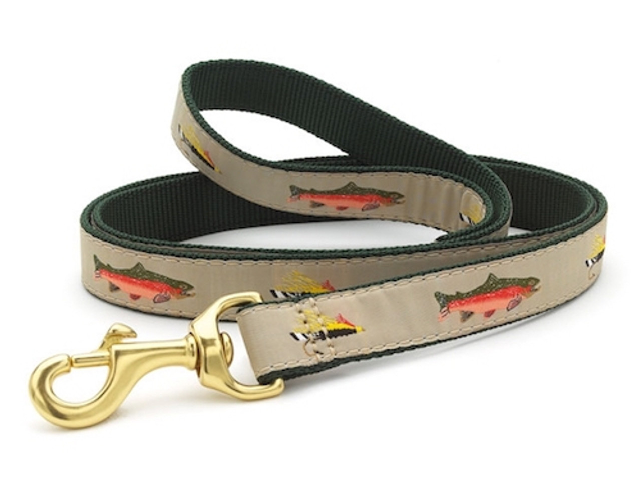 Designer Dog Accessories  Fly Fishing Dog Leash Lead