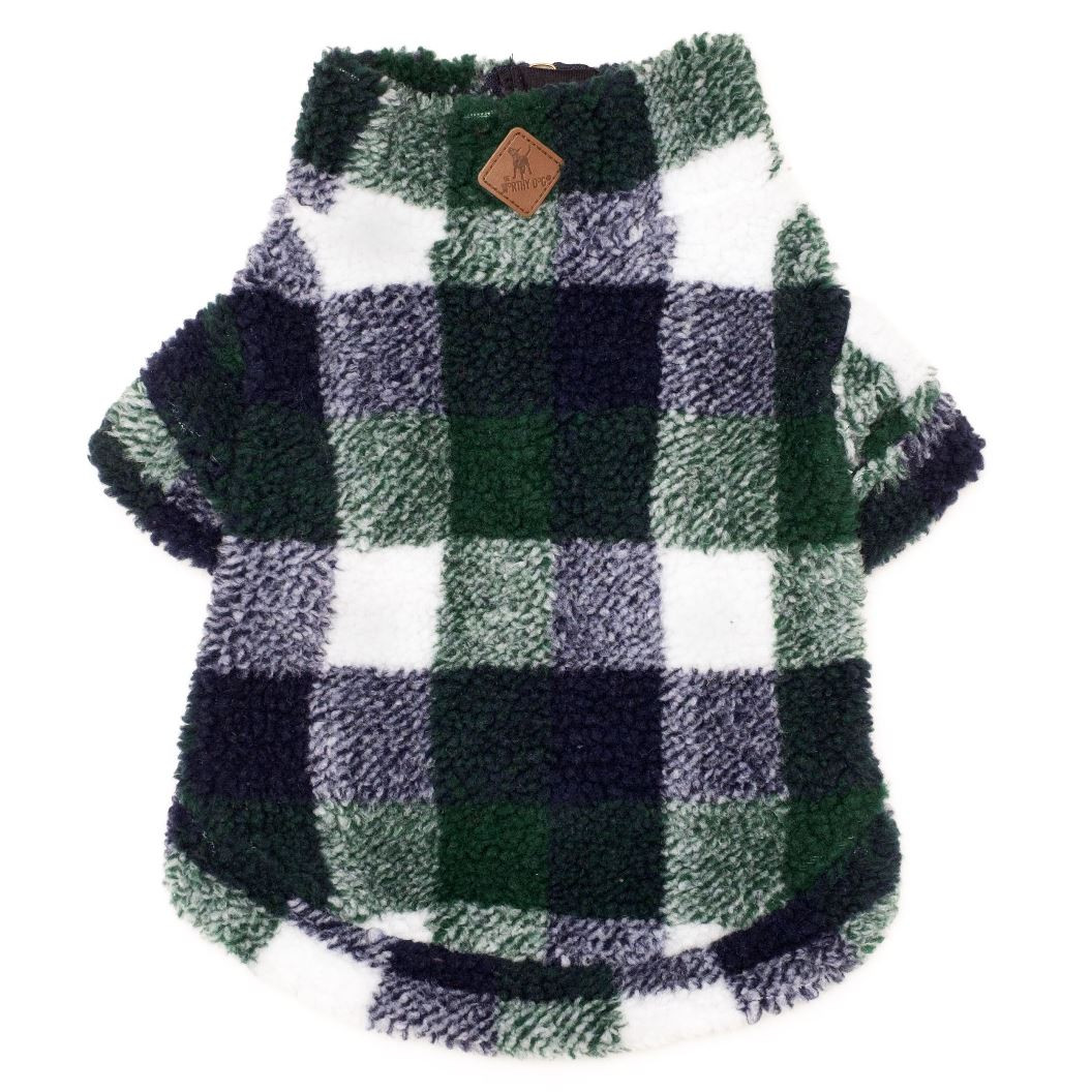 navy sherpa pullover