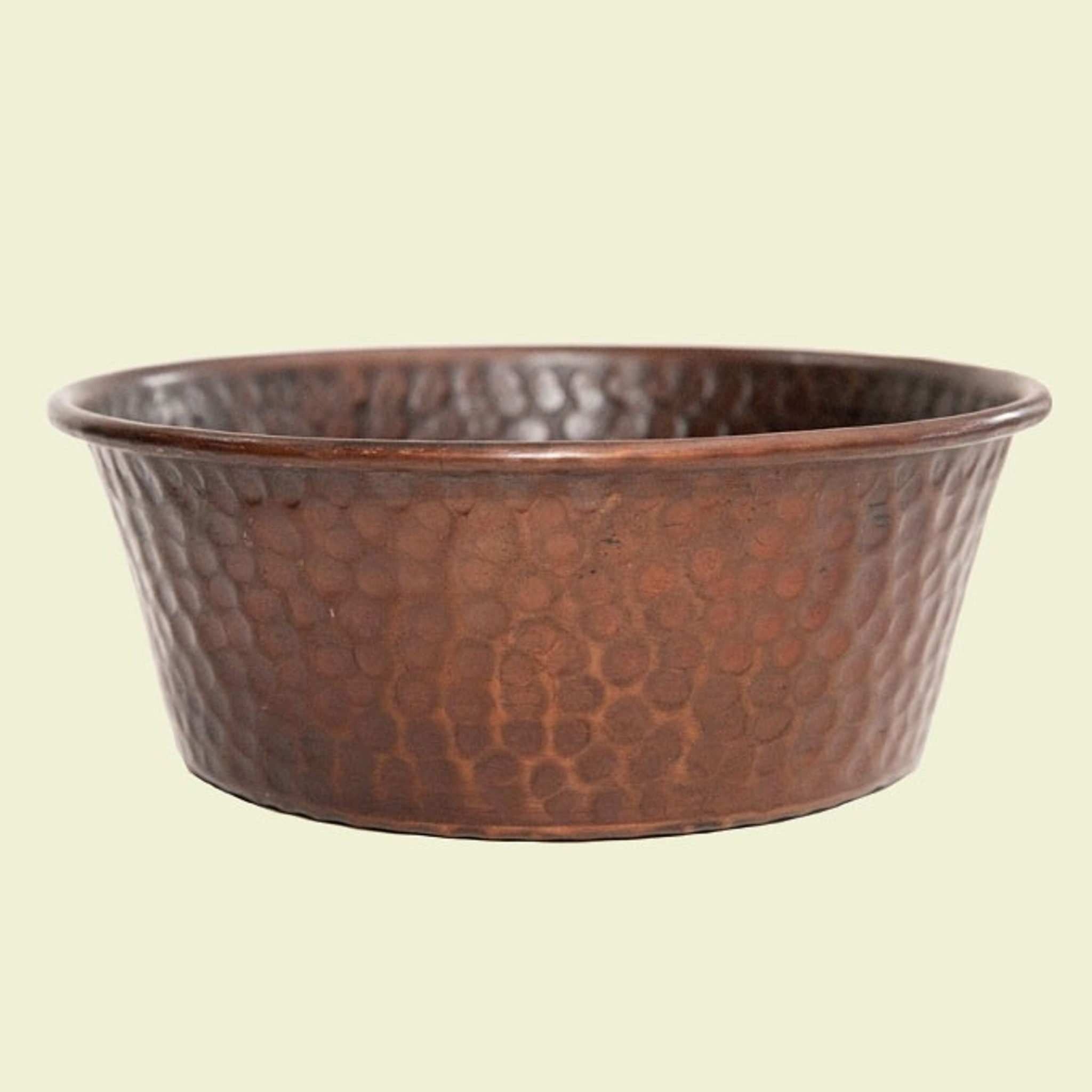 copper dog bowl