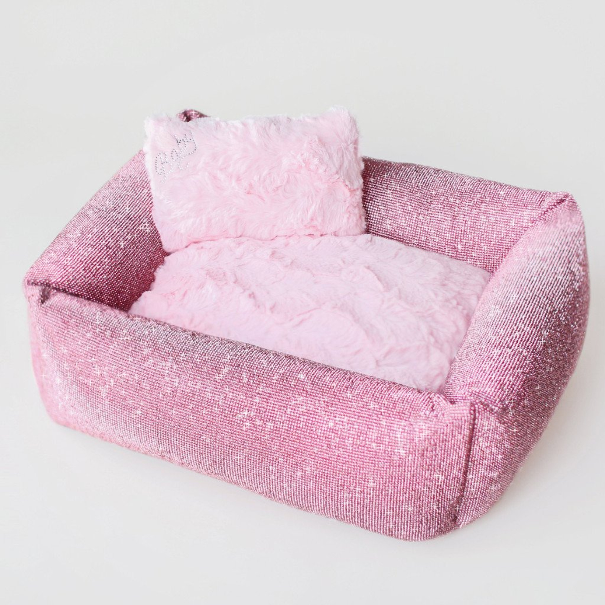 pink pet bed