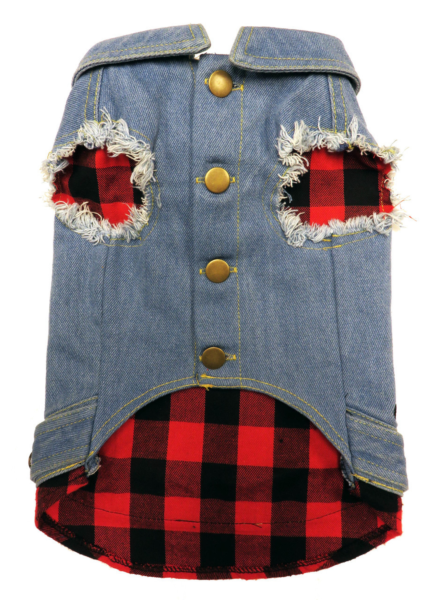 Acdc Rock N Roll Dog Denim Jacket Cool Dog Clothes