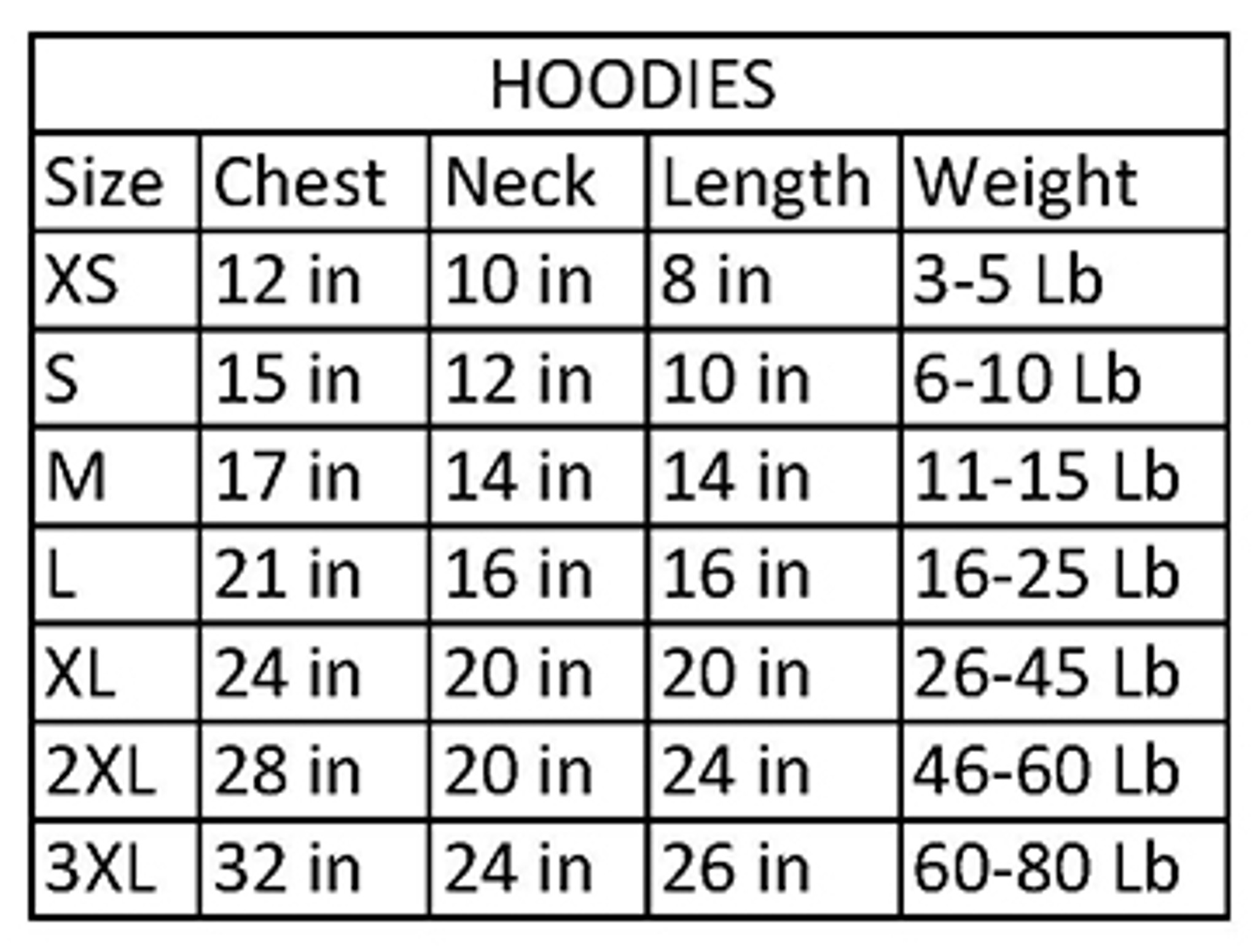 Blue Dog Jeans Size Chart