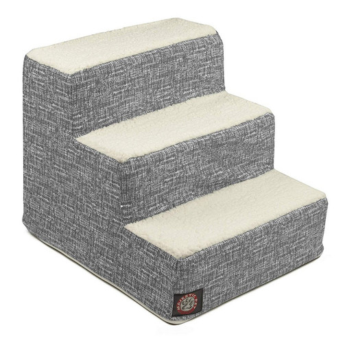 Light Black Palette Heathered 3 Steps Pet Stairs