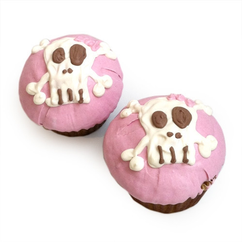 Pink Punk Skull Cupcakes (set of 6)