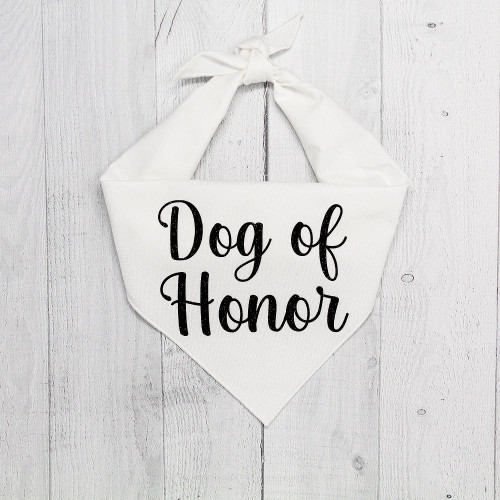 Wedding Dog Bandana - Dog of Honor Wedding Dog Bandana - Dog of Honor