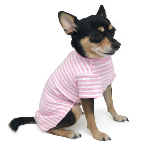 Dog Tank Top - Basic Stripe Pink Dog Tank Top - Basic Stripe Pink