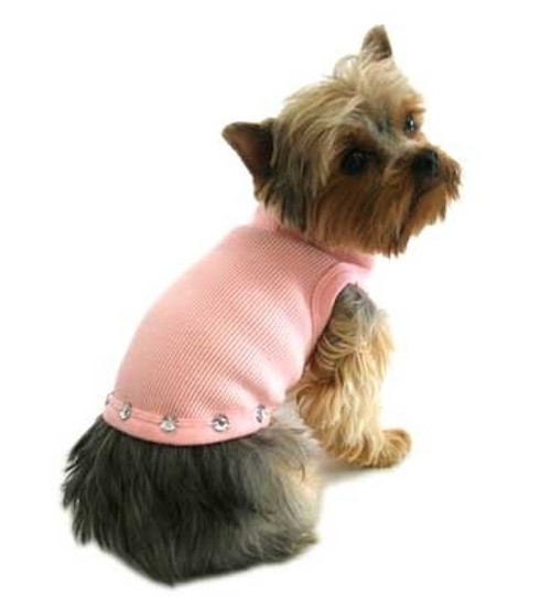 Pink Jewel Stud Dog Tank