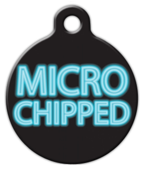 Micro Chipped Dog ID Tag