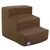 Chocolate Suede 3 Steps Pet Stairs