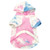 Cool tie dye dog hoodie - front