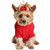 Cable Knit Dog Sweater - Combed Cotton Fiery Red