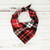  Dog Bandana - Red Tartan Luxe Plaid