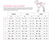 Size chart for Dog Hoodie - Drawstring Pink