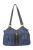 Dog Carrier - Metro Couture Navy w/Brown Leather Trim & Tassel