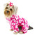 Fleece Pink Flowers Dog Pajamas