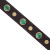 malachite stones dog collar detail