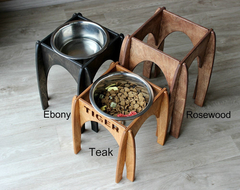 Elevated Dog Bowl Stand Arch