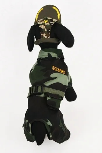 Army Suit Dog Costume Rockstar Puppy Boutique