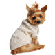 Cable Knit Dog Sweater - Combed Cotton Oatmeal