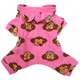 Pink Silly Monkey Hooded Fleece Dog Pajamas with Ears