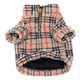 worthy dog tan plaid sherpa pullover