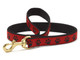 Red Black Paw Dog Collar