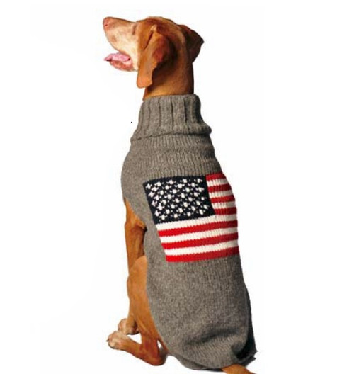 Dog Jacket for Large Dogs Costume American Flag Windproof and