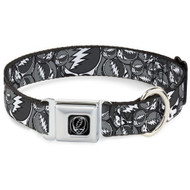 Dog Collar | Grateful Dead Dog Collar stacked grey