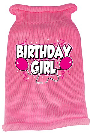 pink birthday girl dog
