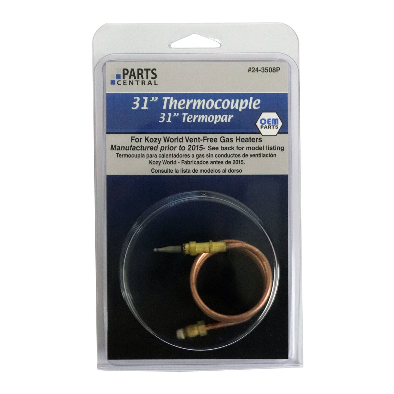 24-3508P 31 Inch Thermocouple for Gas Specific Kozy World, ProCom