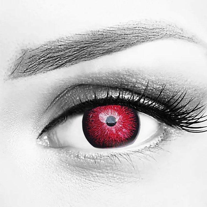 Violet Galaxy Interstellar Red Contacts | MocoQueen-14.5mm, 3