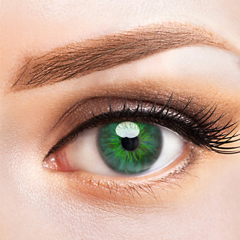 Amazon Aurora Green Designer Contacts | MocoQueen-14.0mm, 3 Months Use