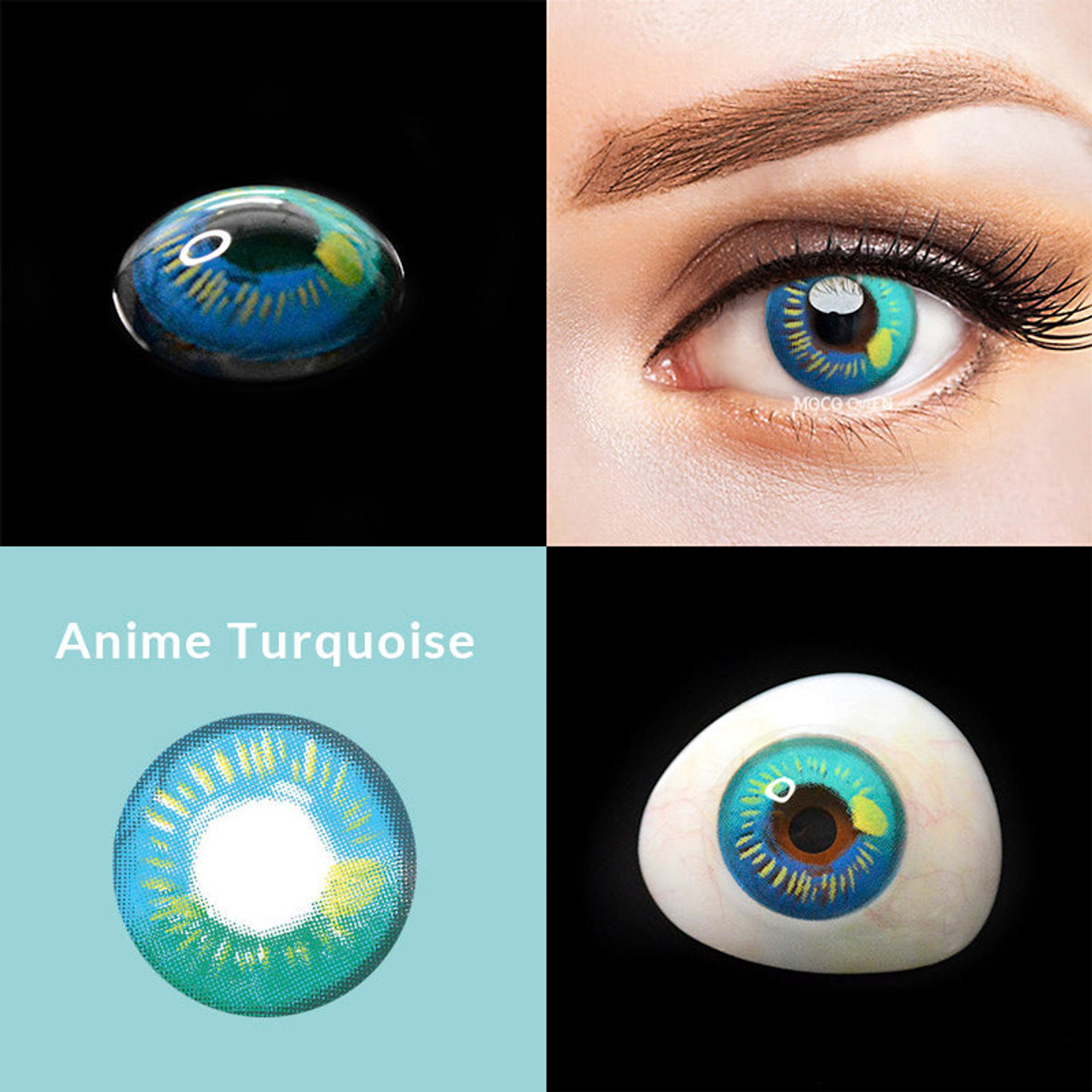 Wholesale Anime blue cosplay contacts