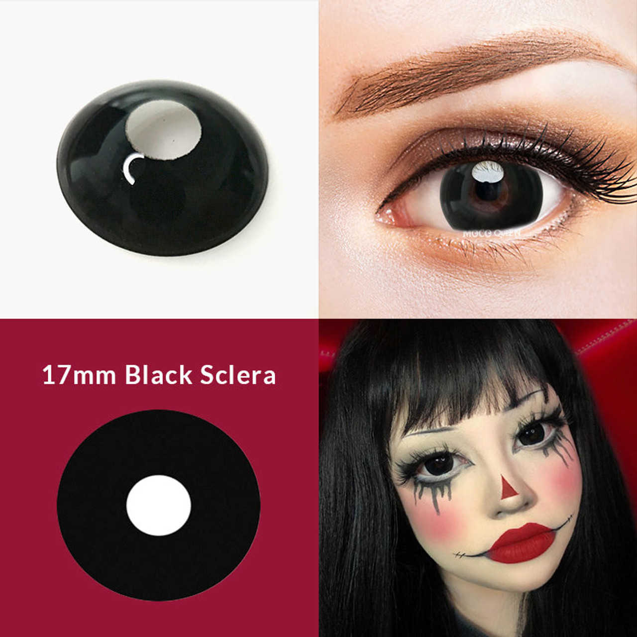 black sclera red iris contacts