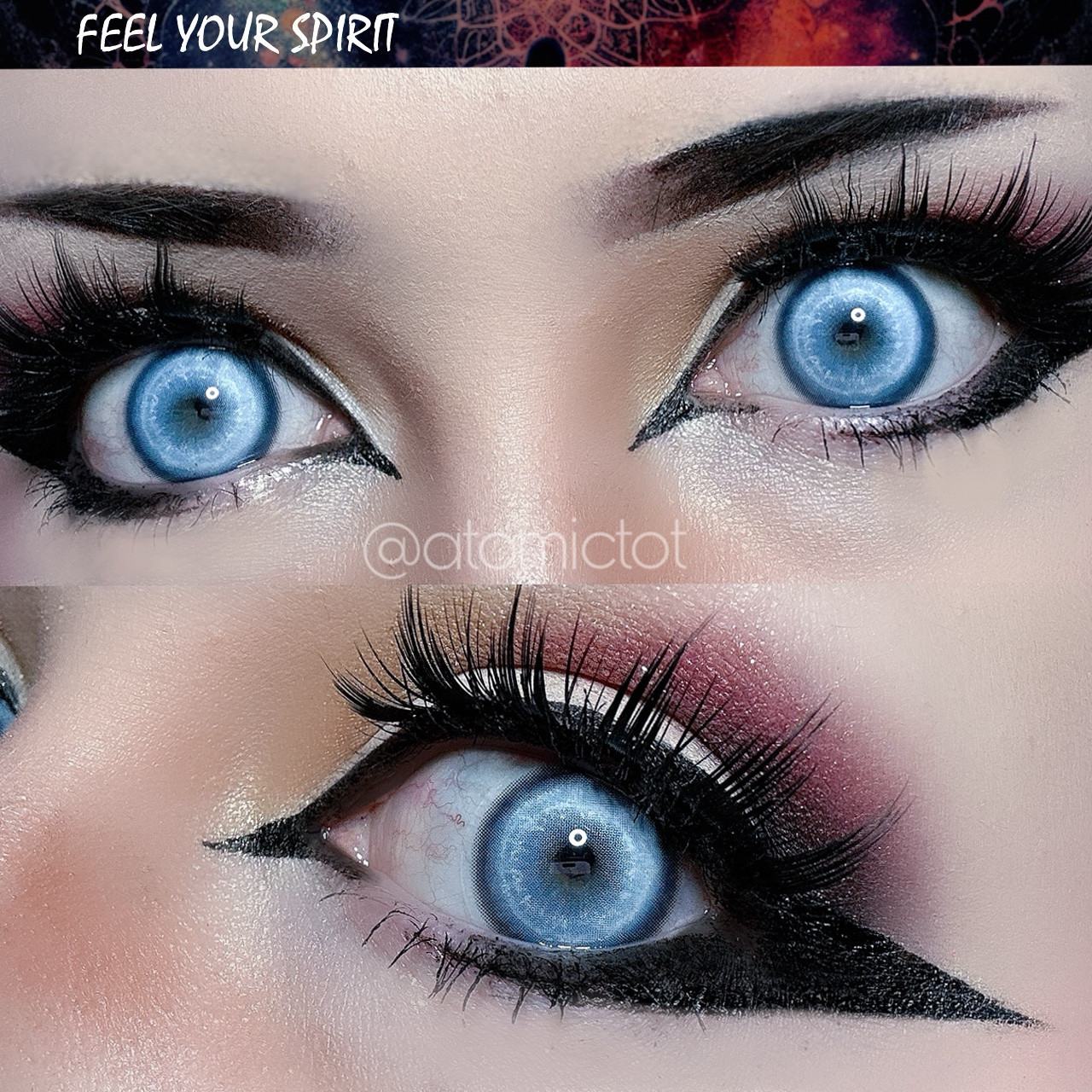 Moco Jelly Sapphire Blue Costume Contacts | MocoQueen-14.5mm, 3