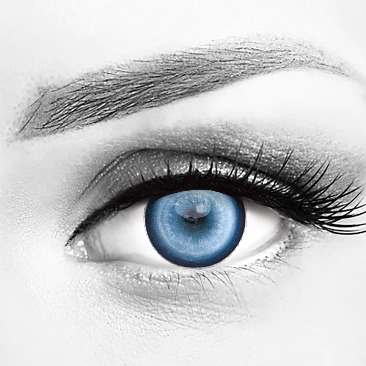 Moco Jelly Sapphire Blue Costume Contacts | MocoQueen-14.5mm, 3