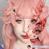 Fancy Rose Pink Corunus Halloween Costume Contacts UGC