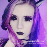 B20 NEW Black Sclera Costume Contacts UGC