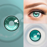 Anime 2 Cobalt Green Costume Contacts (Rx) Sample