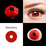 Devil Vampire Red 17mm Mini Sclera Halloween Costume Contacts Sample