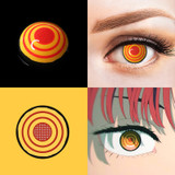 Chainsaw Man Makima Red Yellow Costume Contacts (Rx)