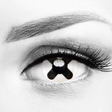 Black Button XX Anime Halloween Costume Contacts