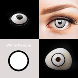 White Out Manson Zombie Contacts Sample