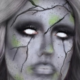 White Blind Super Zombie Cool Contacts UGC