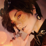 Yellow Orange Werewolf Halloween Contacts UGC
